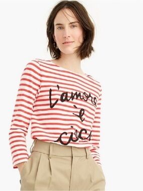 J. Crew Parisian 3/4 sleeve Tee